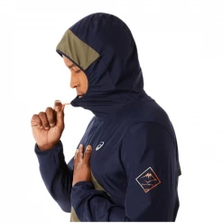 Anorak Asics Fujitrail Azul Marino Verde -Saucony || BROOKS Ventas anorak asics fujitrail azul marino verde 5