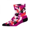 Calcetines Asics Color Camo Run Crew Rosa Naranja -Saucony || BROOKS Ventas calcetines asics color camo run crew rosa naranja