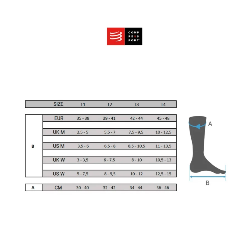 Calcetines Compressport Pro Marathon Negro 4 Calcetines Compressport Pro Marathon Negro - Imagen 2