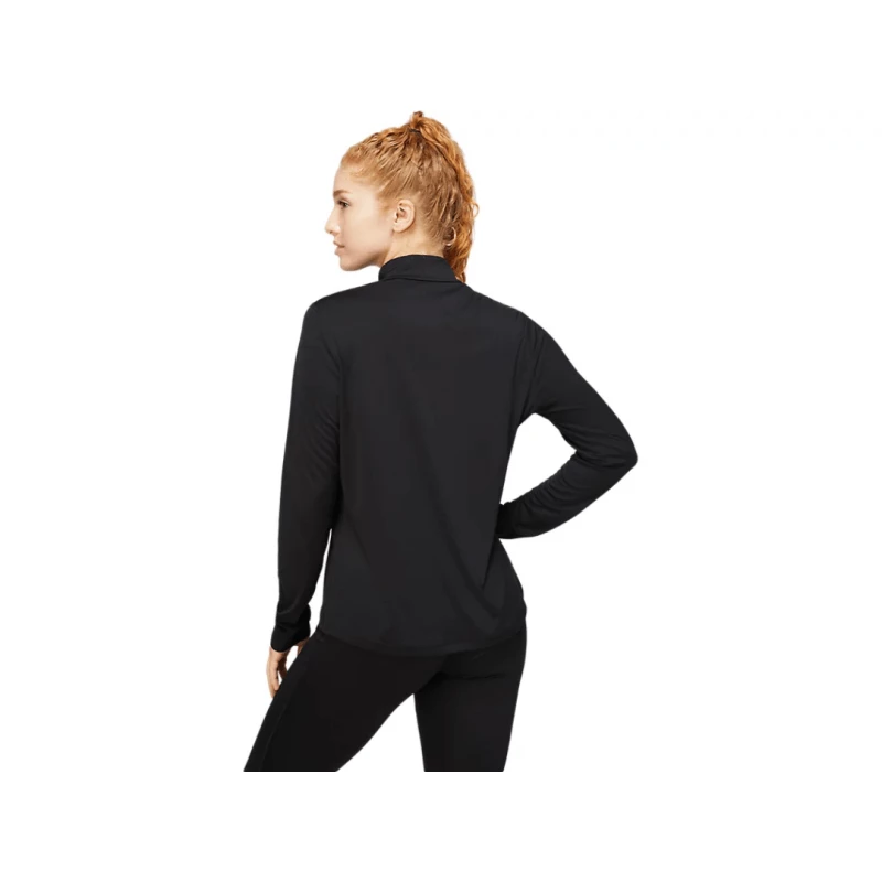 Camiseta Asics Core Zip Top Manga Larga Negro Mujer 8 Camiseta Asics Core Zip Top Manga Larga Negro Mujer - Imagen 6