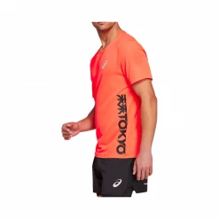 Camiseta Asics Future Tokyo Manga Corta Naranja Negro -Saucony || BROOKS Ventas camiseta asics future tokyo manga corta naranja negro 3