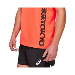Camiseta Asics Future Tokyo Manga Corta Naranja Negro -Saucony || BROOKS Ventas camiseta asics future tokyo manga corta naranja negro 5
