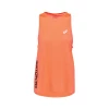 Camiseta ASICS Future Tokyo Sin Mangas Naranja Mujer