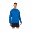 Camiseta Asics Icon 1/2 Zip Manga Larga Azul -Saucony || BROOKS Ventas camiseta asics icon 12 zip manga larga azul