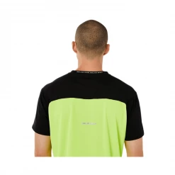 Camiseta Asics Race SS TOP Manga Corta Amarillo Negro SS22 -Saucony || BROOKS Ventas camiseta asics race ss top manga corta amarillo negro ss22 4