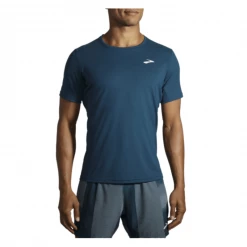 Camiseta Brooks Atmosphere Manga Corta Azul Marino -Saucony || BROOKS Ventas camiseta brooks atmosphere manga corta azul marino 2