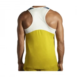 Camiseta Brooks Atmosphere Singlet Sin Mangas Azul Amarillo -Saucony || BROOKS Ventas camiseta brooks atmosphere singlet sin mangas azul amarillo 2