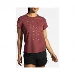 Camiseta Brooks Distance Graphic Manga Corta Marrón Mujer -Saucony || BROOKS Ventas camiseta brooks distance graphic manga corta marron mujer 4