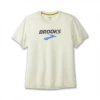Camiseta Brooks Distance Manga Corta Blanco Roto