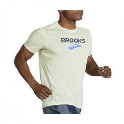 Camiseta Brooks Distance Manga Corta Blanco Roto -Saucony || BROOKS Ventas camiseta brooks distance manga corta blanco roto 4