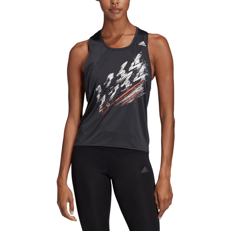 Camiseta De Tirantes Adidas Speed Tank Negro SS20 Mujer 5 Camiseta De Tirantes Adidas Speed Tank Negro SS20 Mujer - Imagen 3