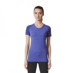 Camiseta Maga Corta Adidas Técnica Primeknit Wool Mujer Azul -Saucony || BROOKS Ventas camiseta maga corta adidas tecnica primeknit wool mujer azul 2
