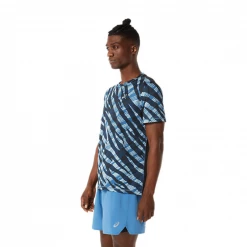 Camiseta Manga Corta Asics Wild Camo SS Top Azul -Saucony || BROOKS Ventas camiseta manga corta asics wild camo ss top azul 2