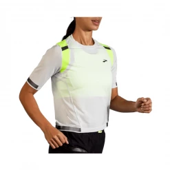 Camiseta Manga Corta Brooks Carbonite SS Gris Amarillo Mujer -Saucony || BROOKS Ventas camiseta manga corta brooks carbonite ss gris amarillo mujer 2