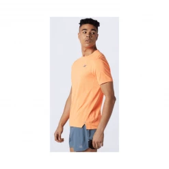 Camiseta New Balance Impact Run Manga Corta Naranja -Saucony || BROOKS Ventas camiseta new balance impact run manga corta naranja 2