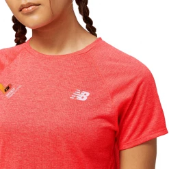 Camiseta New Balance Impact Run Short Sleeve Naranja Mujer -Saucony || BROOKS Ventas camiseta new balance impact run short sleeve naranja mujer 3