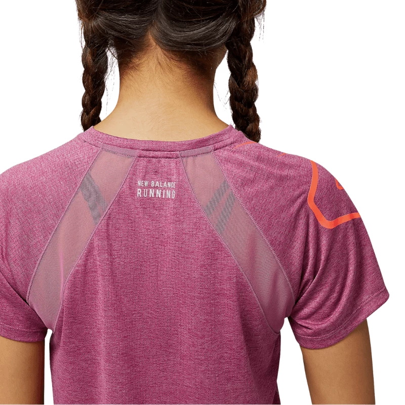 Camiseta New Balance Printed Impact Run Manga Corta Rosa Mujer 9 Camiseta New Balance Printed Impact Run Manga Corta Rosa Mujer - Imagen 7