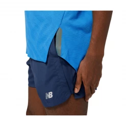 Camiseta New Balance Q Speed Jacquard Azul -Saucony || BROOKS Ventas camiseta new balance q speed jacquard azul 3