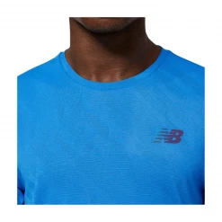 Camiseta New Balance Q Speed Jacquard Azul -Saucony || BROOKS Ventas camiseta new balance q speed jacquard azul 4