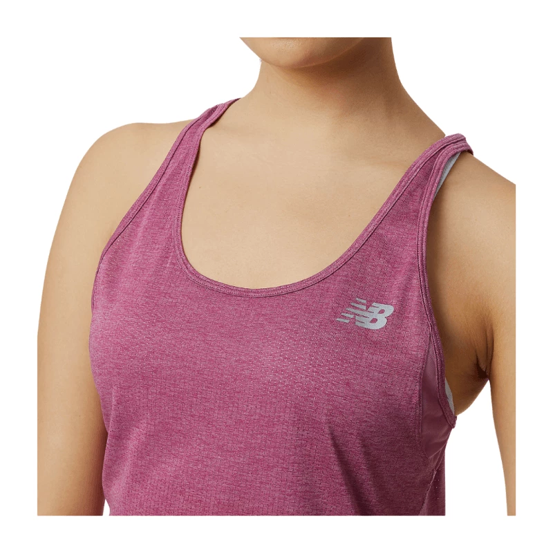 Camiseta New Balance Sin Mangas Impact Run Fucsia Mujer 6 Camiseta New Balance Sin Mangas Impact Run Fucsia Mujer - Imagen 4
