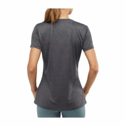 Camiseta Salomon Agile SS Tee Gris Mujer -Saucony || BROOKS Ventas camiseta salomon agile ss tee gris mujer 2