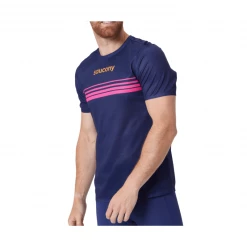 Camiseta Saucony Elite Manga Corta Azul -Saucony || BROOKS Ventas camiseta saucony elite manga corta azul 2