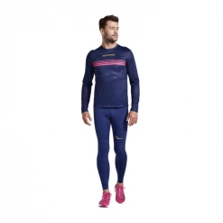 Camiseta Saucony Elite Manga Larga Azul Rosa -Saucony || BROOKS Ventas camiseta saucony elite manga larga azul rosa 3