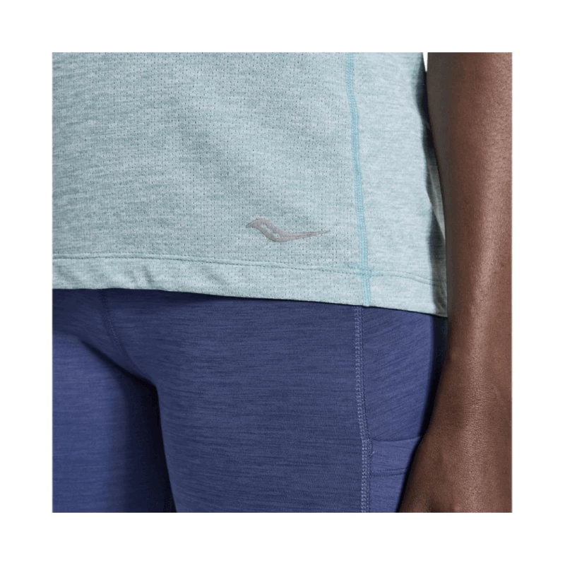 Camiseta Saucony Stopwatch Gris Mujer 5 Camiseta Saucony Stopwatch Gris Mujer - Imagen 3