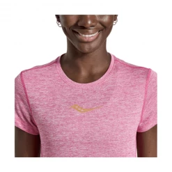 Camiseta Saucony Stopwatch Rosa Mujer -Saucony || BROOKS Ventas camiseta saucony stopwatch rosa mujer 2