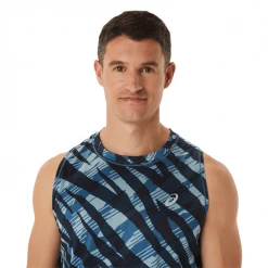 Camiseta Sin Mangas Asics Wild Camo Singlet Azul -Saucony || BROOKS Ventas camiseta sin mangas asics wild camo singlet azul 2