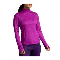 Chaqueta Brooks Dash 1/2 Zip Morado Mujer -Saucony || BROOKS Ventas chaqueta brooks dash 12 zip morado mujer 2