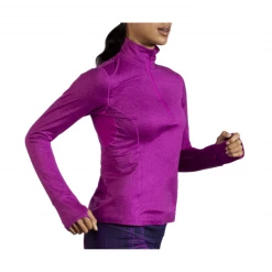Chaqueta Brooks Dash 1/2 Zip Morado Mujer -Saucony || BROOKS Ventas chaqueta brooks dash 12 zip morado mujer 4
