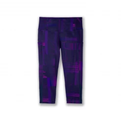 Mallas Brooks Method 1/2 Crop Morado Mujer