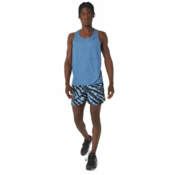 Pantalón Corto Asics Wild Camo 5IN Azul Negro -Saucony || BROOKS Ventas pantalon corto asics wild camo 5in azul negro 7