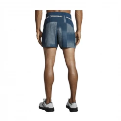 Pantalón Corto Brooks Sherpa 5" Azul Blanco -Saucony || BROOKS Ventas pantalon corto brooks sherpa 5 azul blanco 2