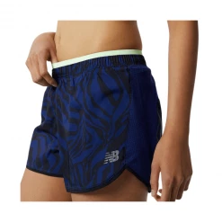 Pantalón Corto New Balance Print Fast Flight Split Azul Marino Mujer -Saucony || BROOKS Ventas pantalon corto new balance print fast flight split azul marino mujer 2