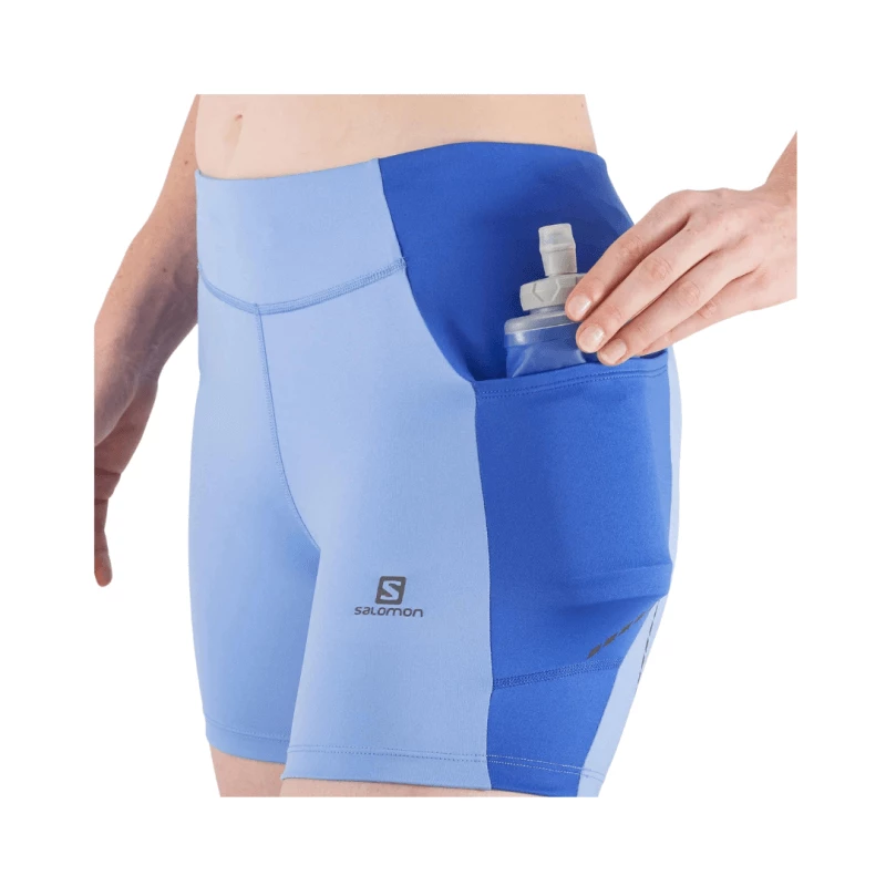 Pantalón Corto Salomon Cross Run 5" Azul Mujer 5 Pantalón Corto Salomon Cross Run 5" Azul Mujer - Imagen 3