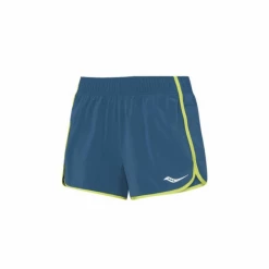 Pantalón Corto Saucony Outpace 3" Azul Verde Mujer