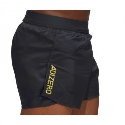 Pantalones Cortos Adidas Adizero Split Negro Amarillo