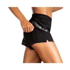 Pantalones Cortos Brooks Carbonite 4" Negro Mujer -Saucony || BROOKS Ventas pantalones cortos brooks carbonite 4 negro mujer 4