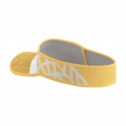 Visera Compressport Spiderweb Ultralight Blanco Dorado -Saucony || BROOKS Ventas visera compressport spiderweb ultralight blanco dorado 2