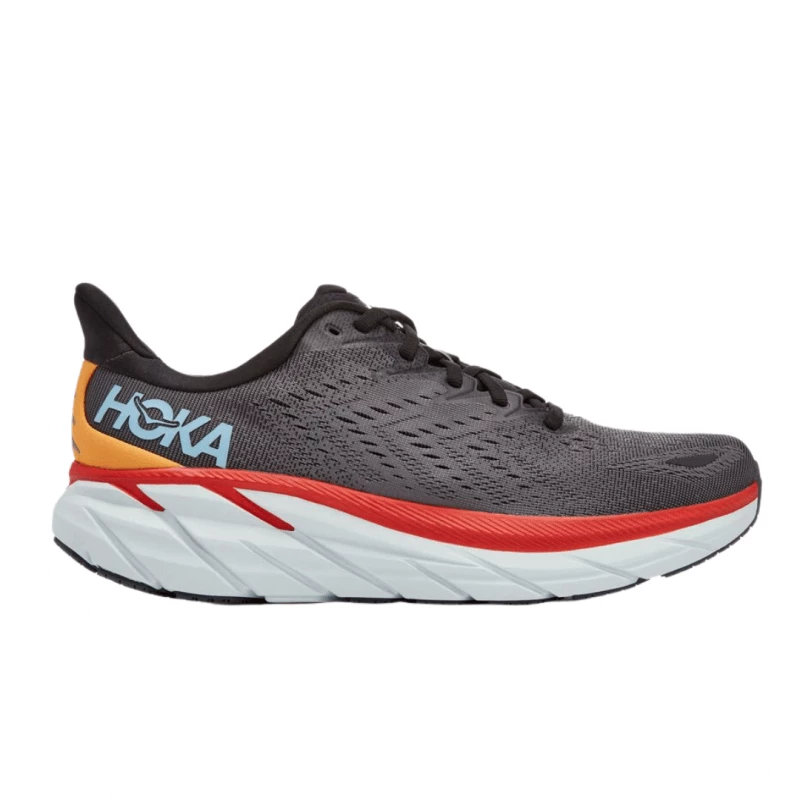 Hoka One One Zapatilla Hoka Clifton 8 Negra Rojo AW22 7 Hoka One One Zapatilla Hoka Clifton 8 Negra Rojo AW22 - Imagen 5