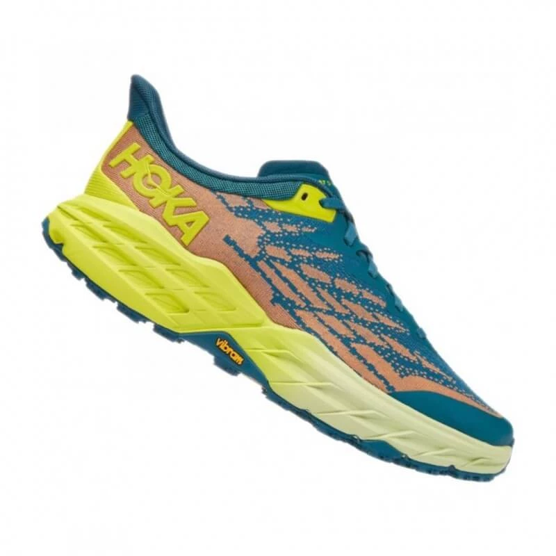 Zapatilla Hoka One One Speedgoat 5 Wide Azul Coral Verde AW22 7 Zapatilla Hoka One One Speedgoat 5 Wide Azul Coral Verde AW22 - Imagen 5