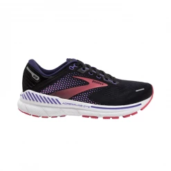 Zapatillas Brooks Adrenaline GTS 22 Ancho Especial Morado Coral Negro Mujer SS22