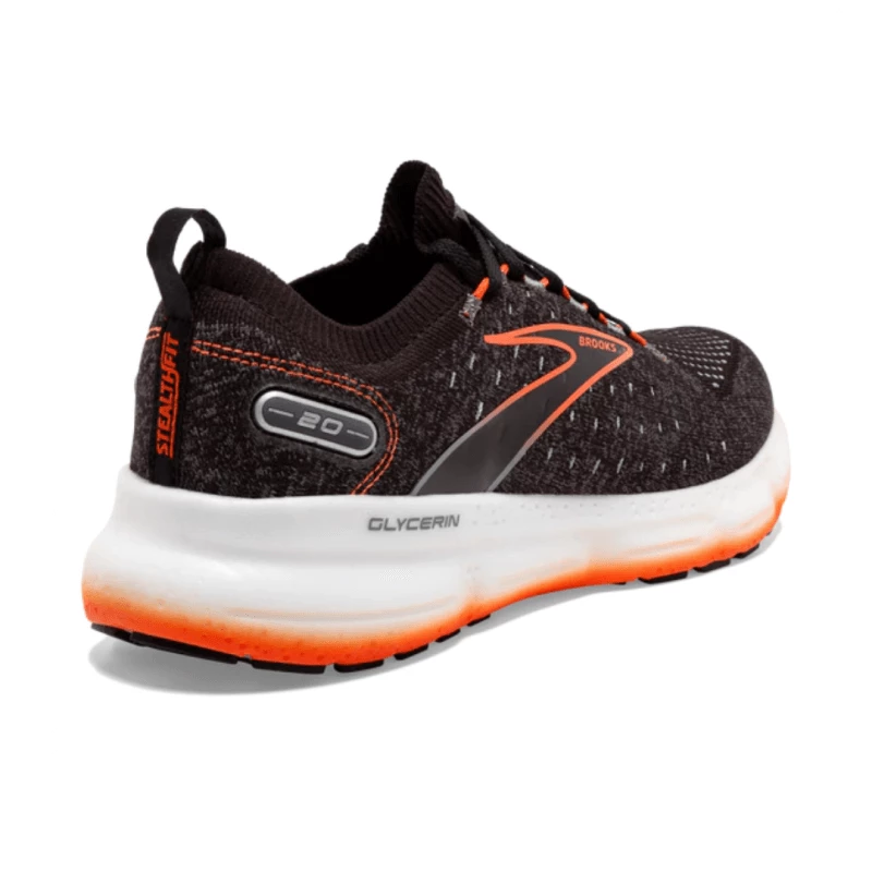 Zapatillas Brooks Glycerin 20 StealthFit Negro Naranja AW22 6 Zapatillas Brooks Glycerin 20 StealthFit Negro Naranja AW22 - Imagen 4