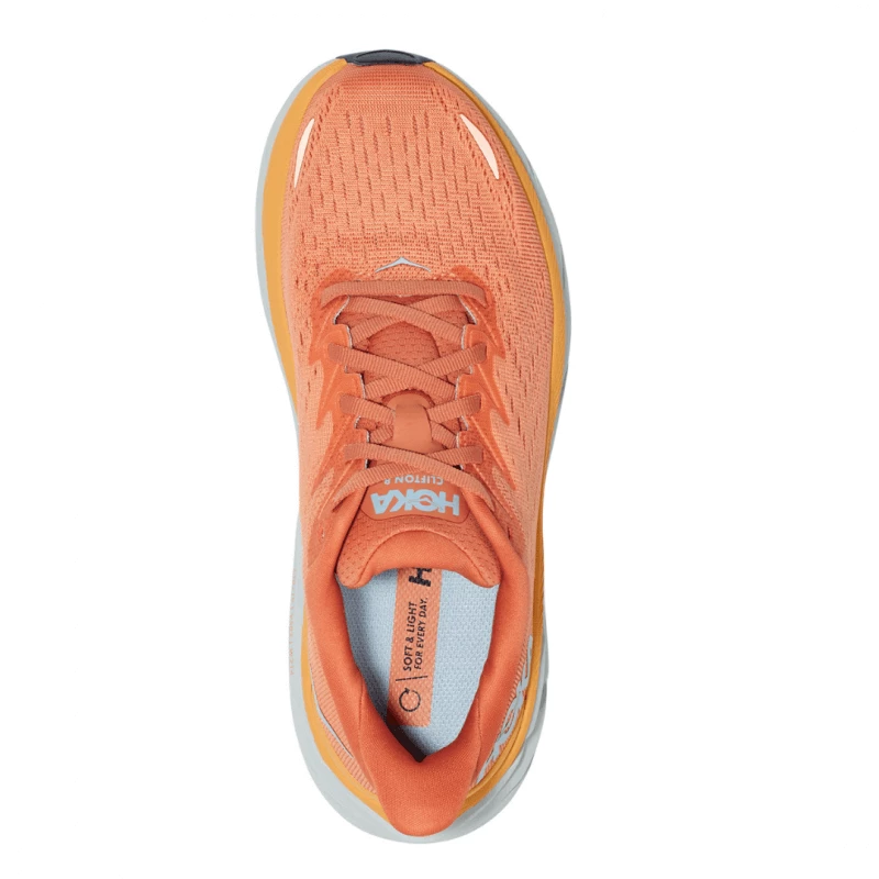 Zapatillas Hoka One One Clifton 8 Amarillo Naranja AW22 Mujer 7 Zapatillas Hoka One One Clifton 8 Amarillo Naranja AW22 Mujer - Imagen 5