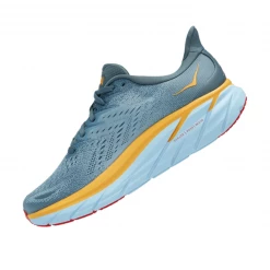 Zapatillas Hoka One One Clifton 8 Azul Naranja AW22 -Saucony || BROOKS Ventas zapatillas hoka one one clifton 8 azul naranja aw22 3