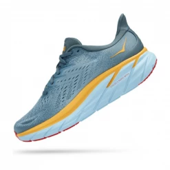 Zapatillas Hoka One One Clifton 8 Wide Azul Naranja AW22 -Saucony || BROOKS Ventas zapatillas hoka one one clifton 8 wide azul naranja aw22 3
