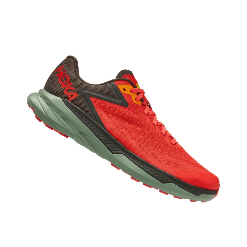 Zapatillas Hoka One One Zinal Rojo Verde Oliva AW22 4 Zapatillas Hoka One One Zinal Rojo Verde Oliva AW22 - Imagen 2