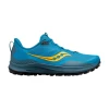 Zapatillas Saucony Peregrine 12 Azul Amarillo AW22 -Saucony || BROOKS Ventas zapatillas saucony peregrine 12 azul amarillo aw22